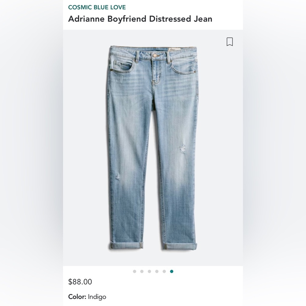 NEW NWT Cosmic Blue Love Boyfriend Jeans - Sz 12 - Stitch Fix